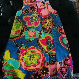 Lilly Pulitzer dress, girl size 12 pattern multi color.